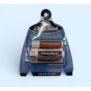 ChapStick Winter Holiday Collection Flavored Lip Balm Cozy Comforts 4pk